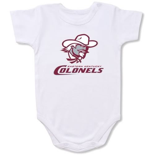 Eastern Kentucky Colonels Baby Bodysuit Creeper #01